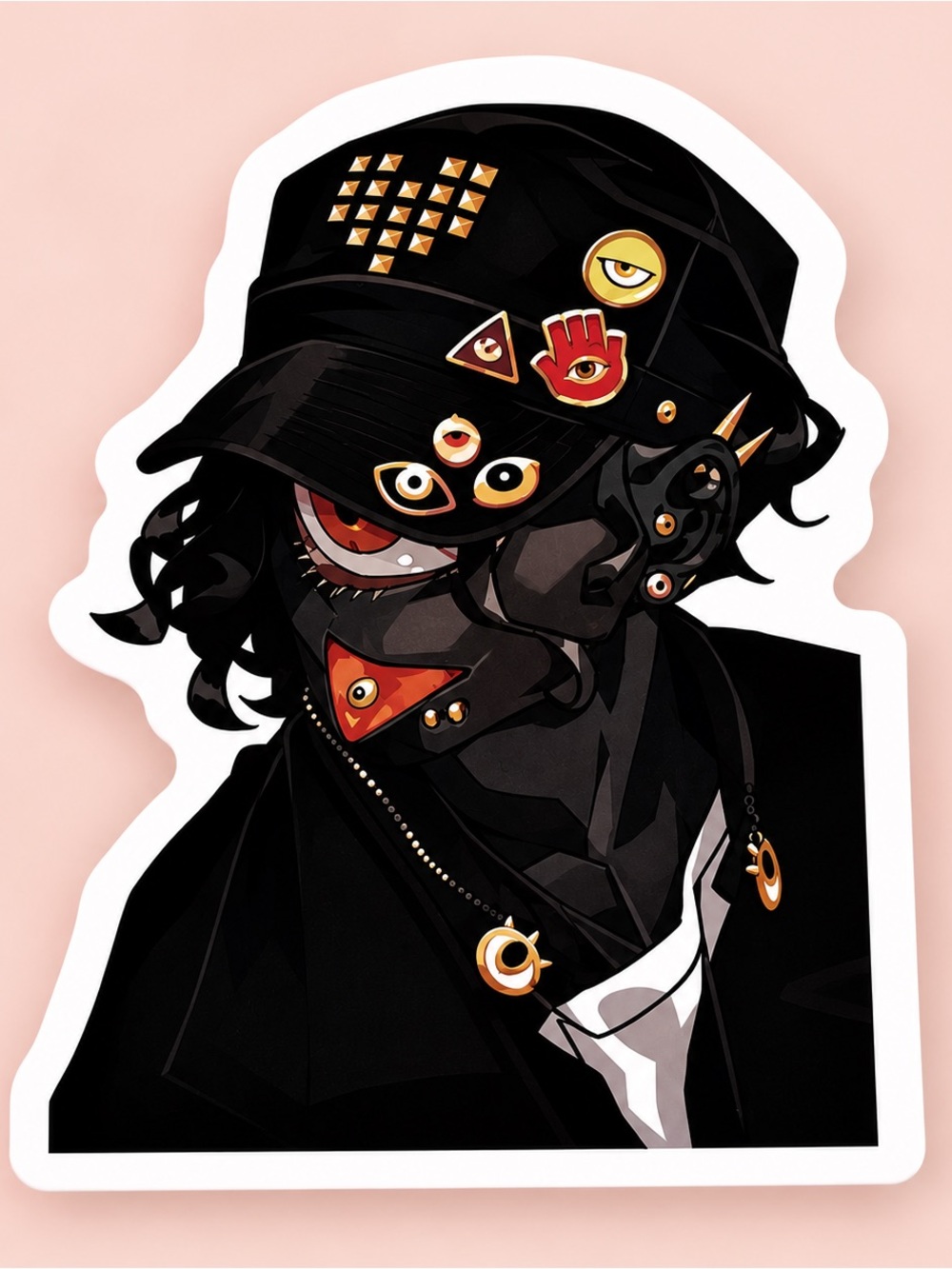 nxctes Noctes Original Character | Dark Anime Vinyl Sticker | 5/$10